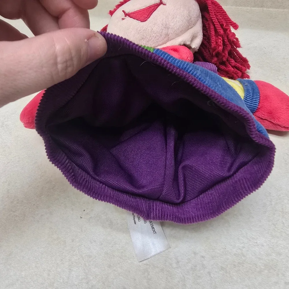 Vintage Gymboree Play & Music Clown Hand Puppet Corduroy Plush 2004 Colorful 15